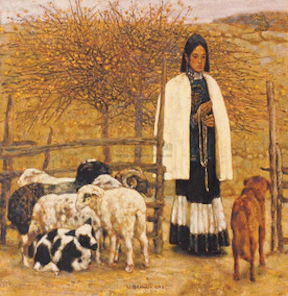 Shepherdess by Cheng Conglin
