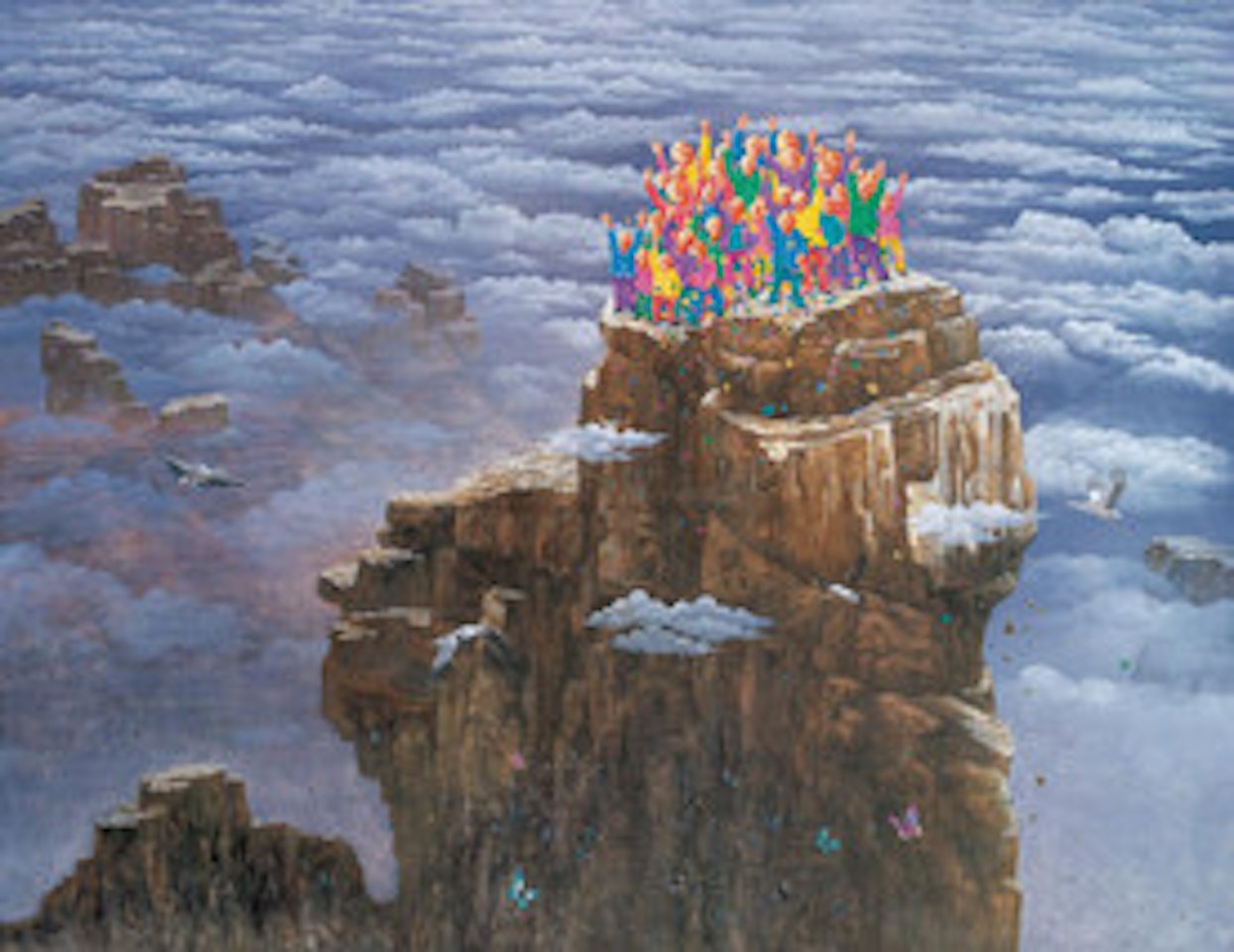 Red king by Fang Lijun