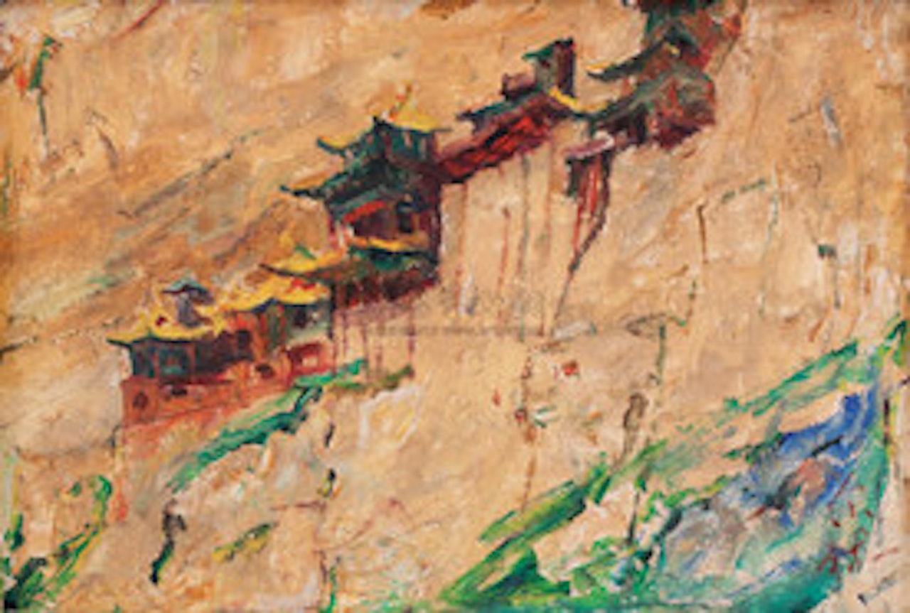 Pavilion on the Mountain by Luo Erchun