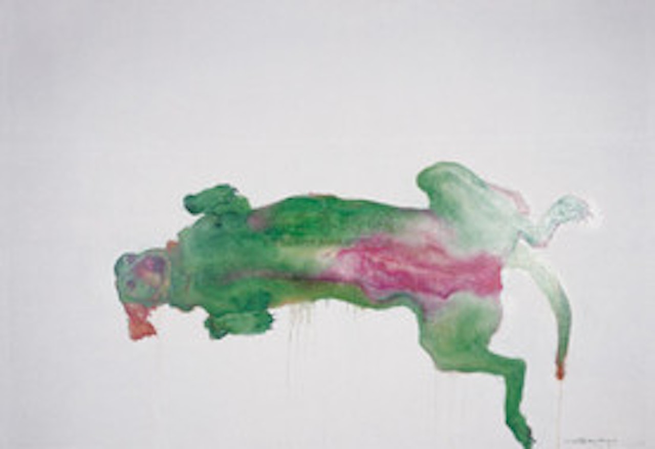 Green Dog by Zhou Chunya