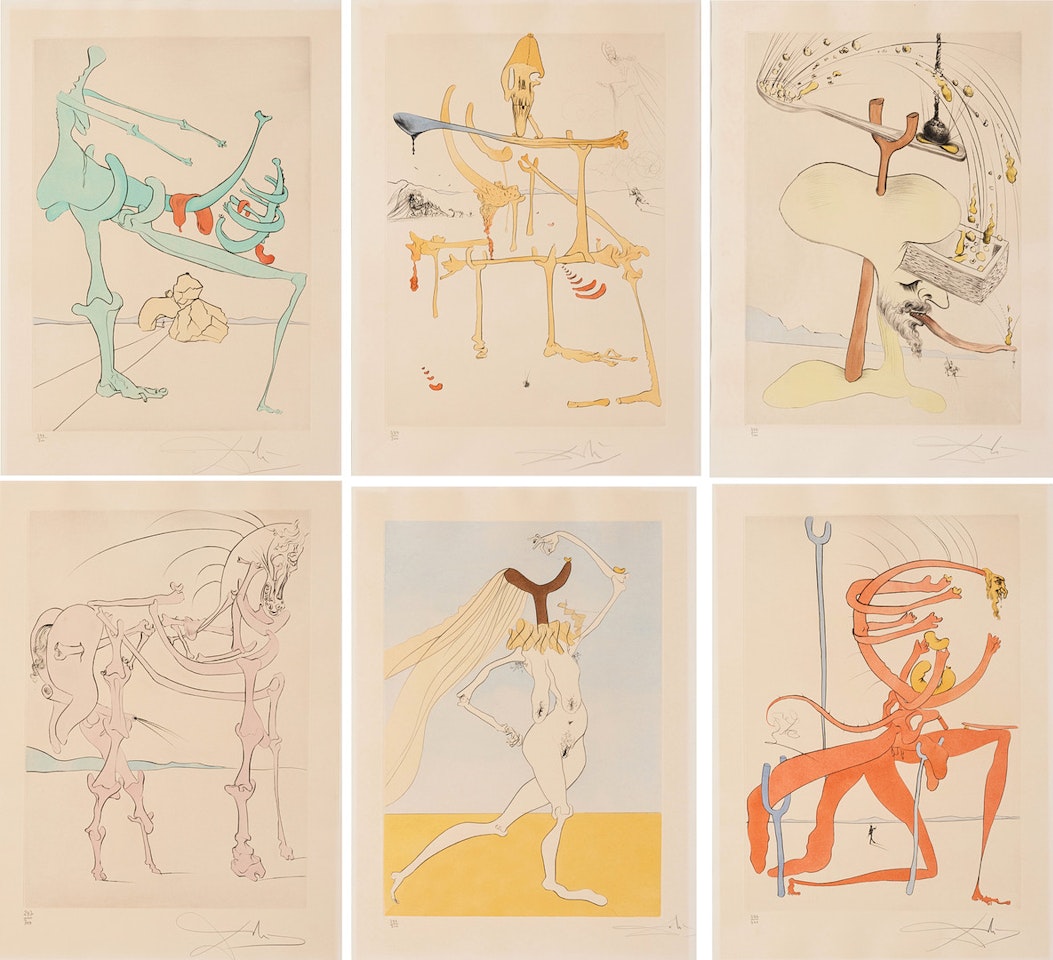 "Quevedo"s visions" (Visions de Quevedo) by Salvador Dali