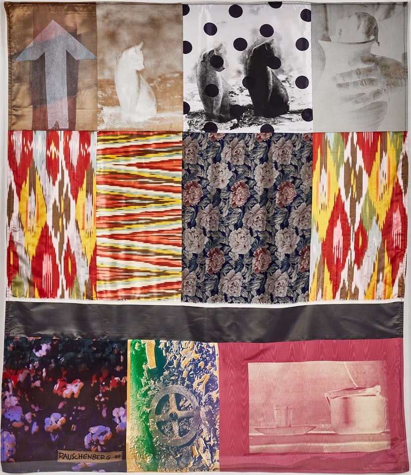 "Samarkand Stitches #V"; "Samarkand Stitches #V" by Robert Rauschenberg
