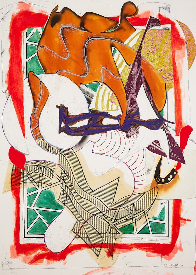 “Hark!", from: "The Waves II Series" by Frank Stella