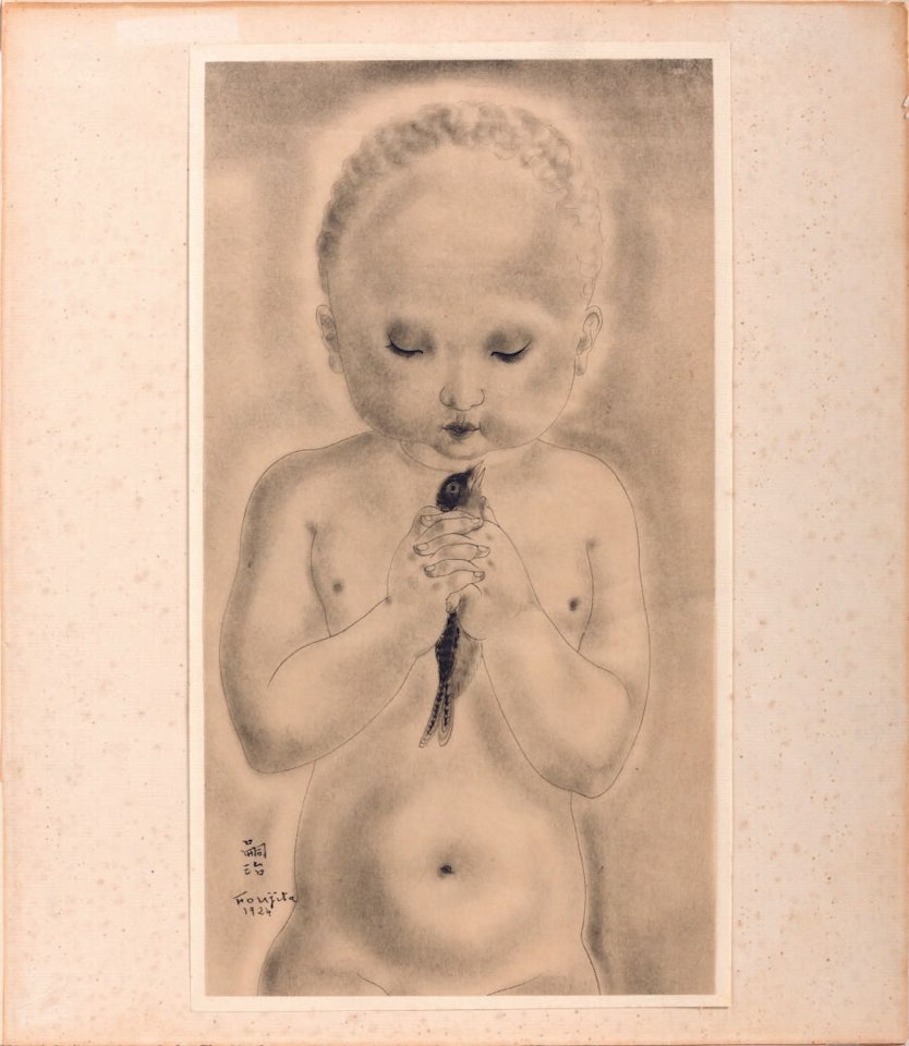 The Child with the Bird by Leonard Tsuguharu Foujita