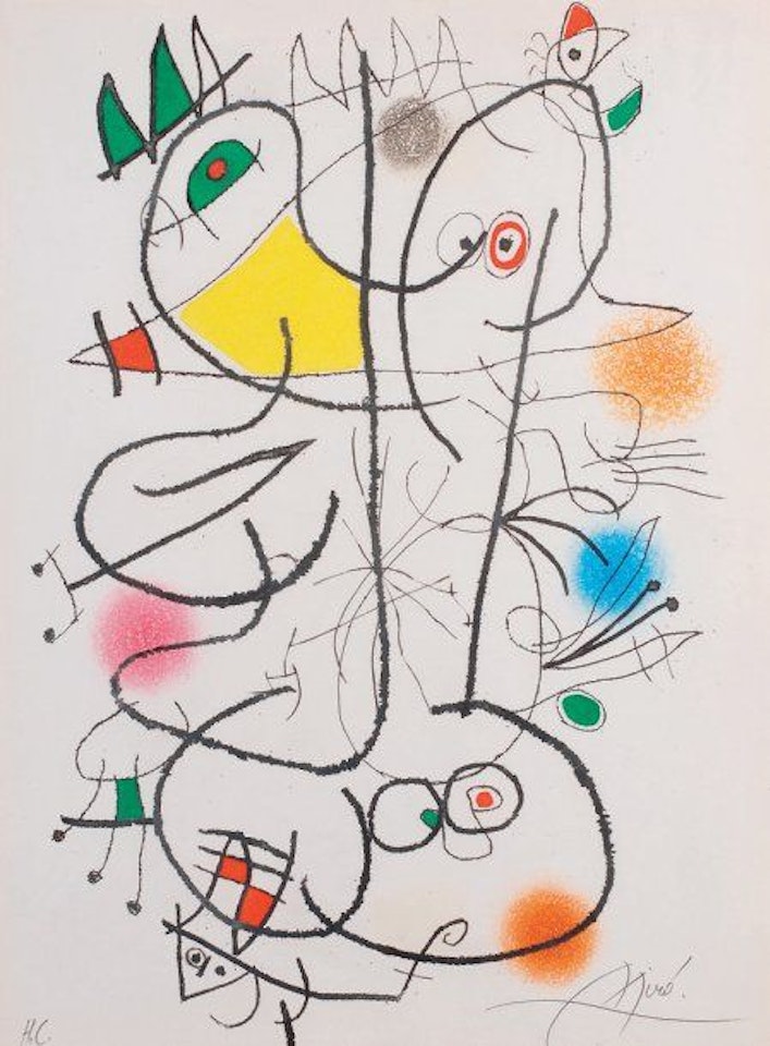 The Mirror of Man by Beasts by Joan Miró