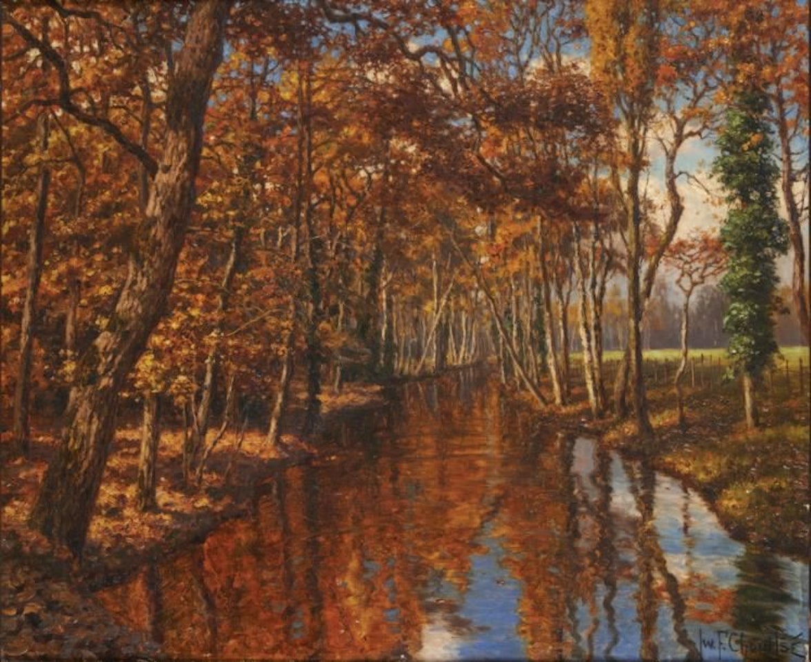 River in Autumn by Ivan Fedorovich Choultse