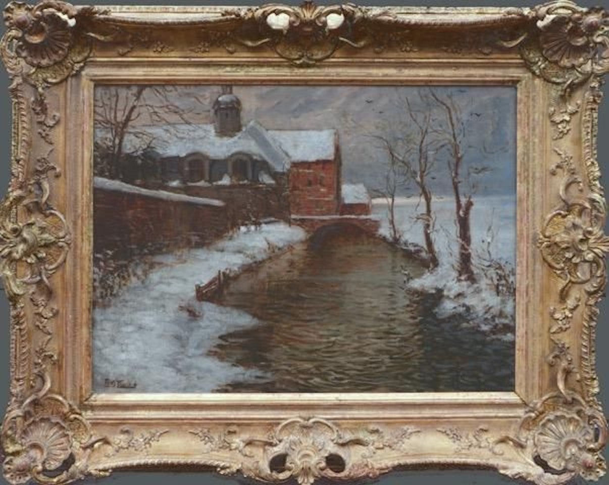 Petit-Appeville in winter by Fritz Thaulow