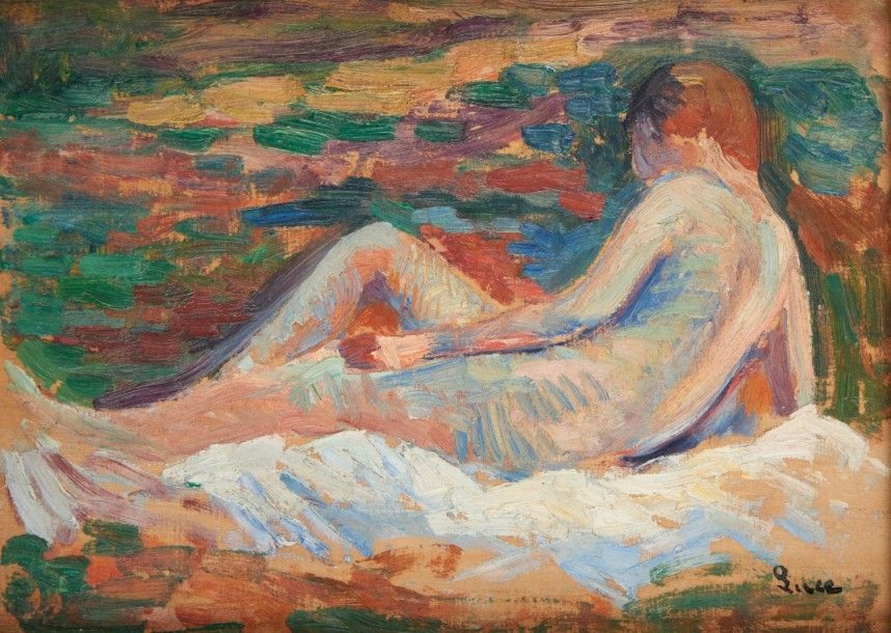 The bather by Maximilien Luce