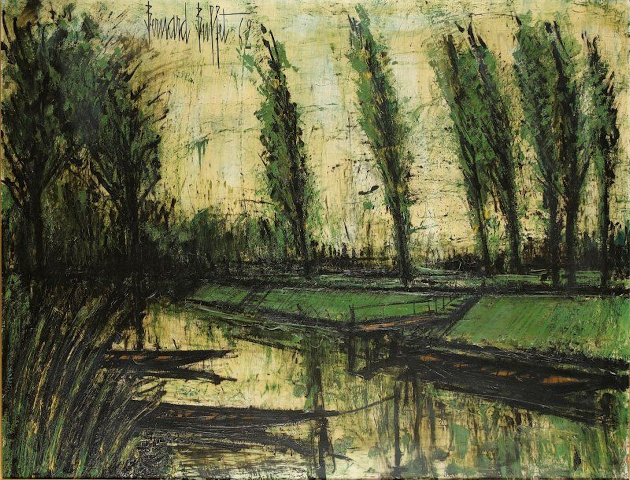 The banks of the Yonne by Bernard Buffet