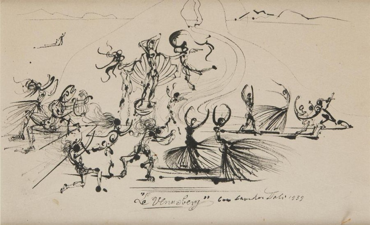 The Venusberg, scene for the ballet Bacchanale by Salvador Dali