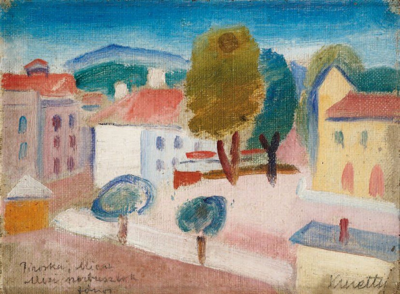 Village view by János Kmetty