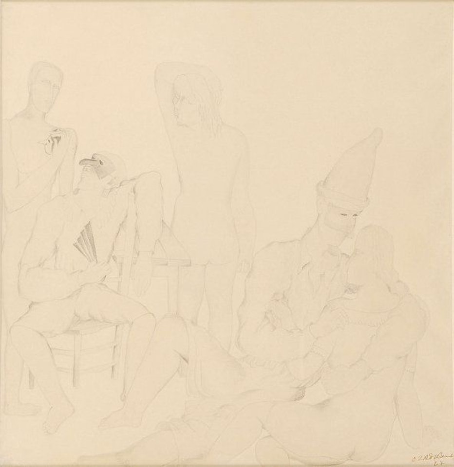 Characters and actors by Ossip Zadkine