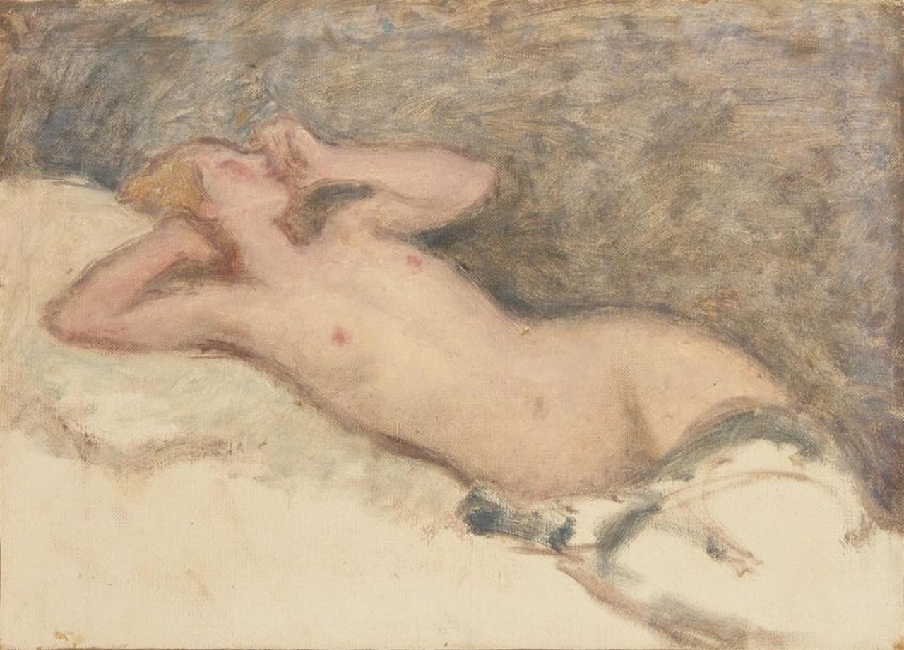 Lying nude by Georges d’Espagnat