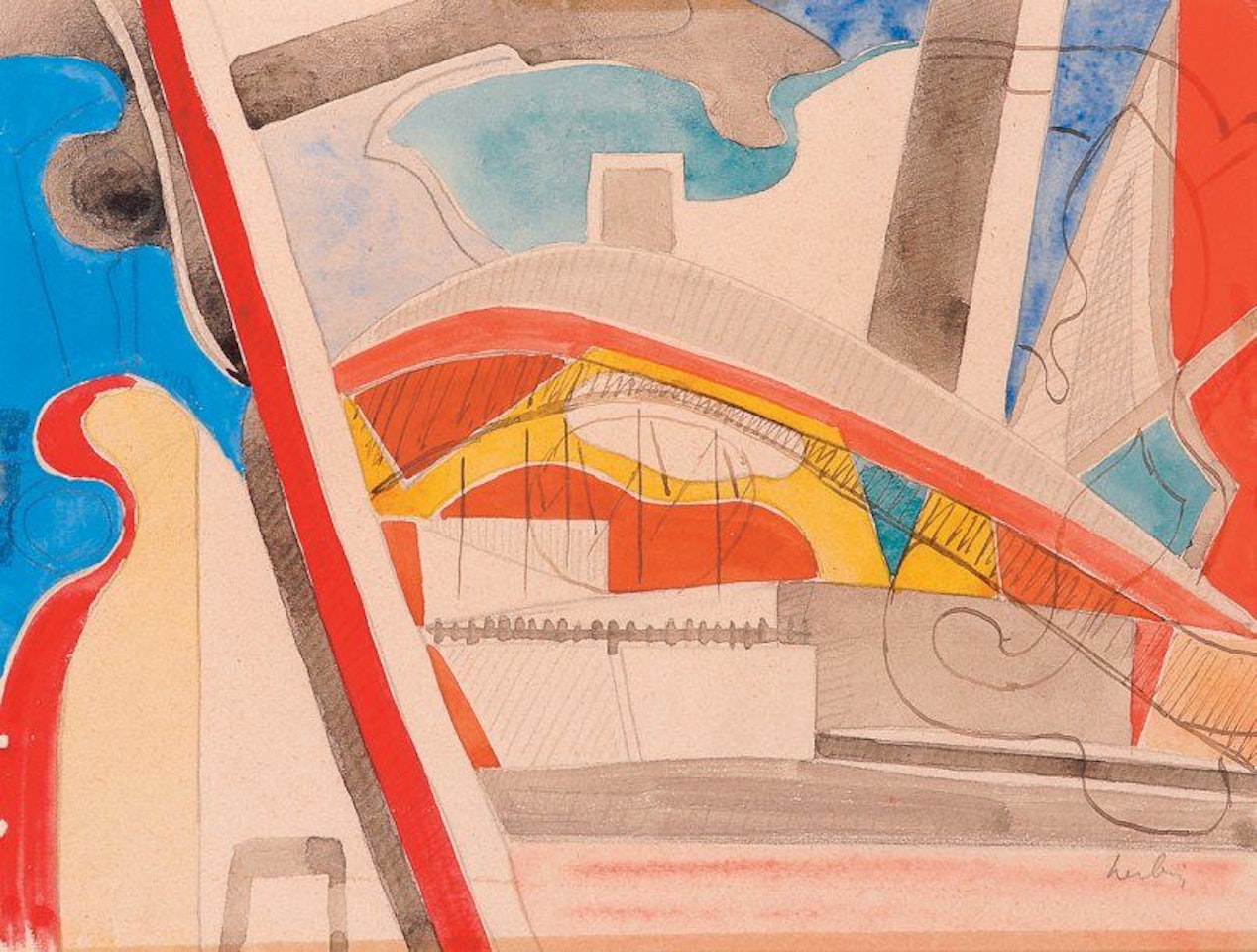 Composition by Auguste Herbin