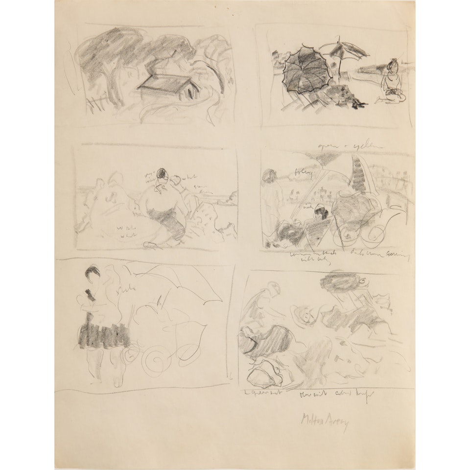 Untitled (Six Studies) by Milton Avery
