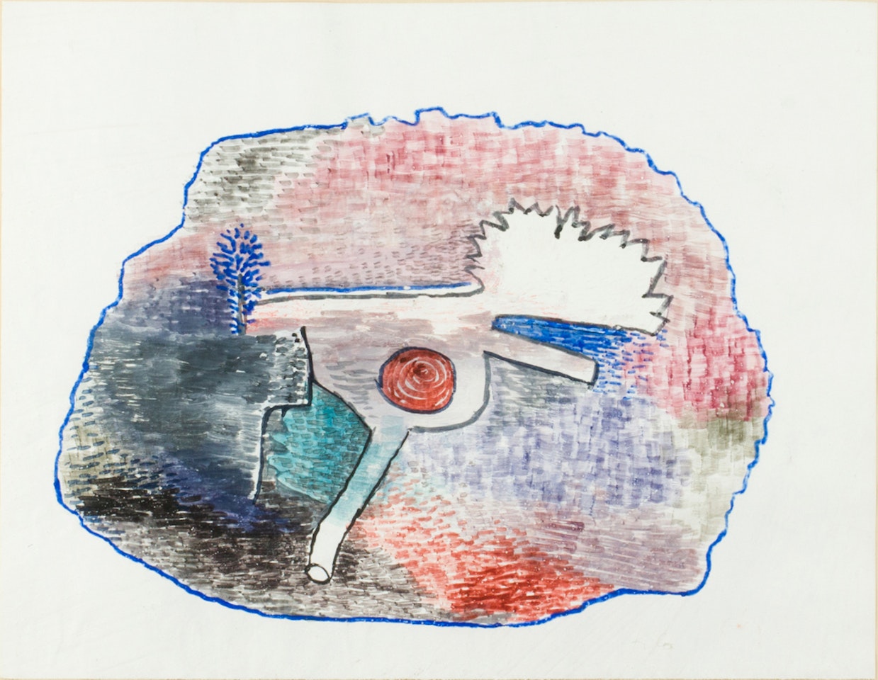 "Fragment einer Wandmalerei (Fragment of a Mural Painting)" by Paul Klee