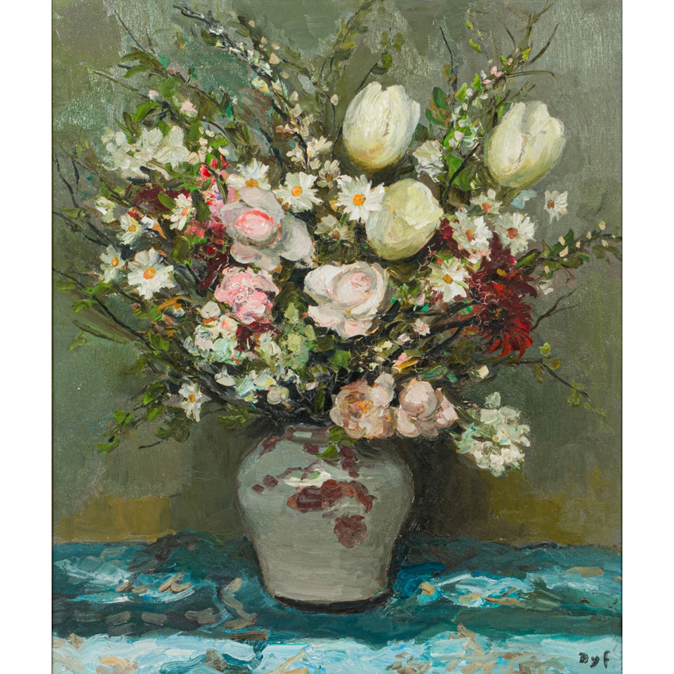 Untitled (Still Life with Flowers) by Marcel Dyf