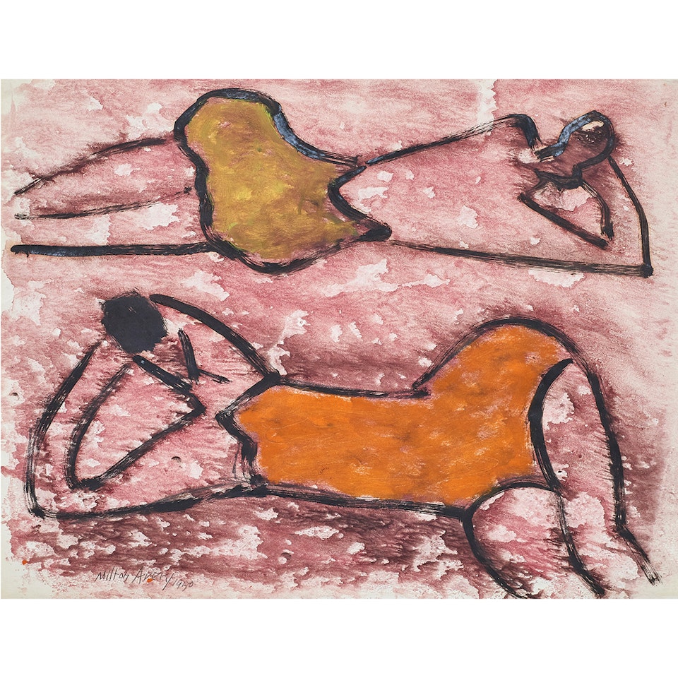 "Reclining Bathers" by Milton Avery