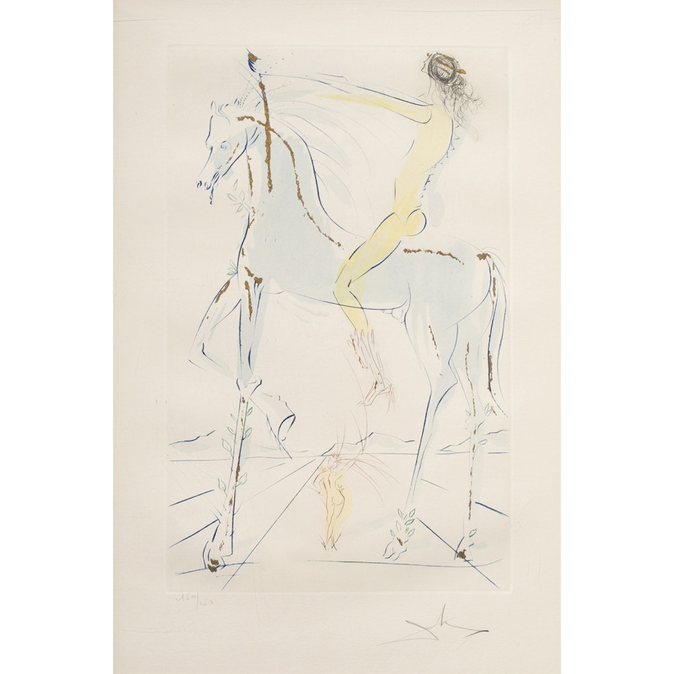 "Apparition" from "Song of Songs of Solomon" by Salvador Dali