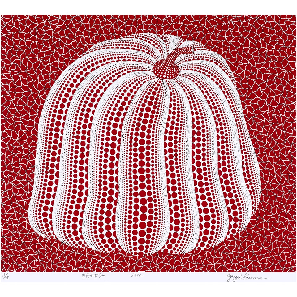 "Red Colored Pumpkin" by Yayoi Kusama