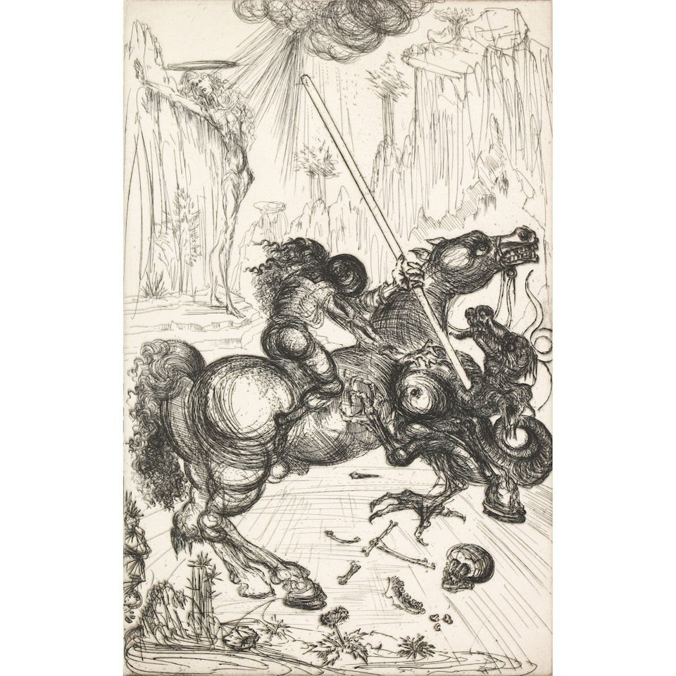 "St. George and the Dragon" by Salvador Dali