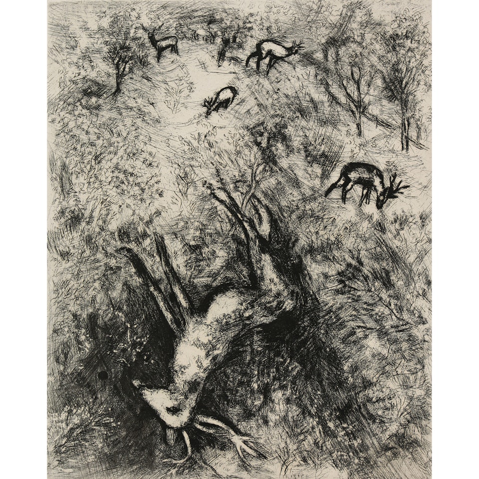 "Le Cerf Malade" (1927-1930) by Marc Chagall