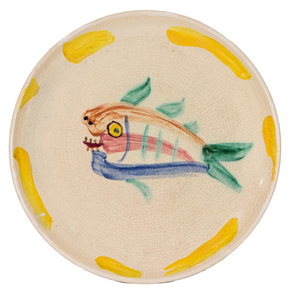Madoura Fish charger by Pablo Picasso
