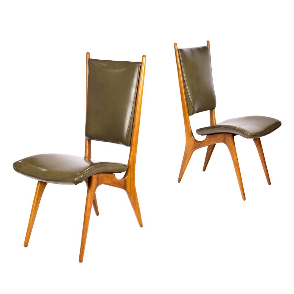 side chairs, pair by Vladimir Kagan