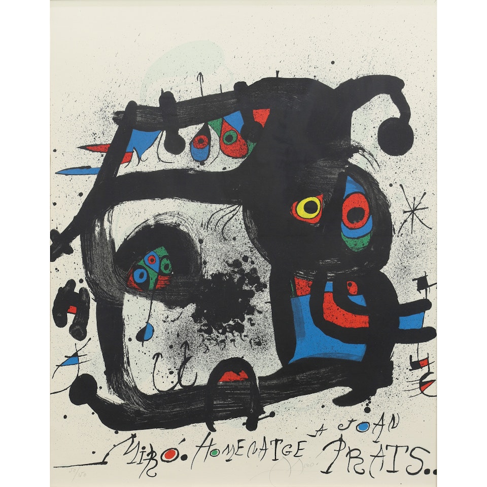 "Homenatge a Joan Prats" by Joan Miró
