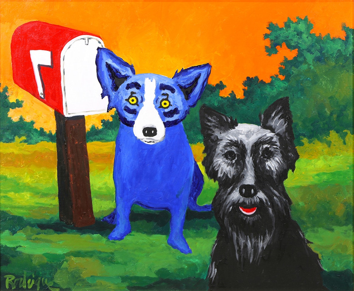 "Hanging out with Maise" by George Rodrigue