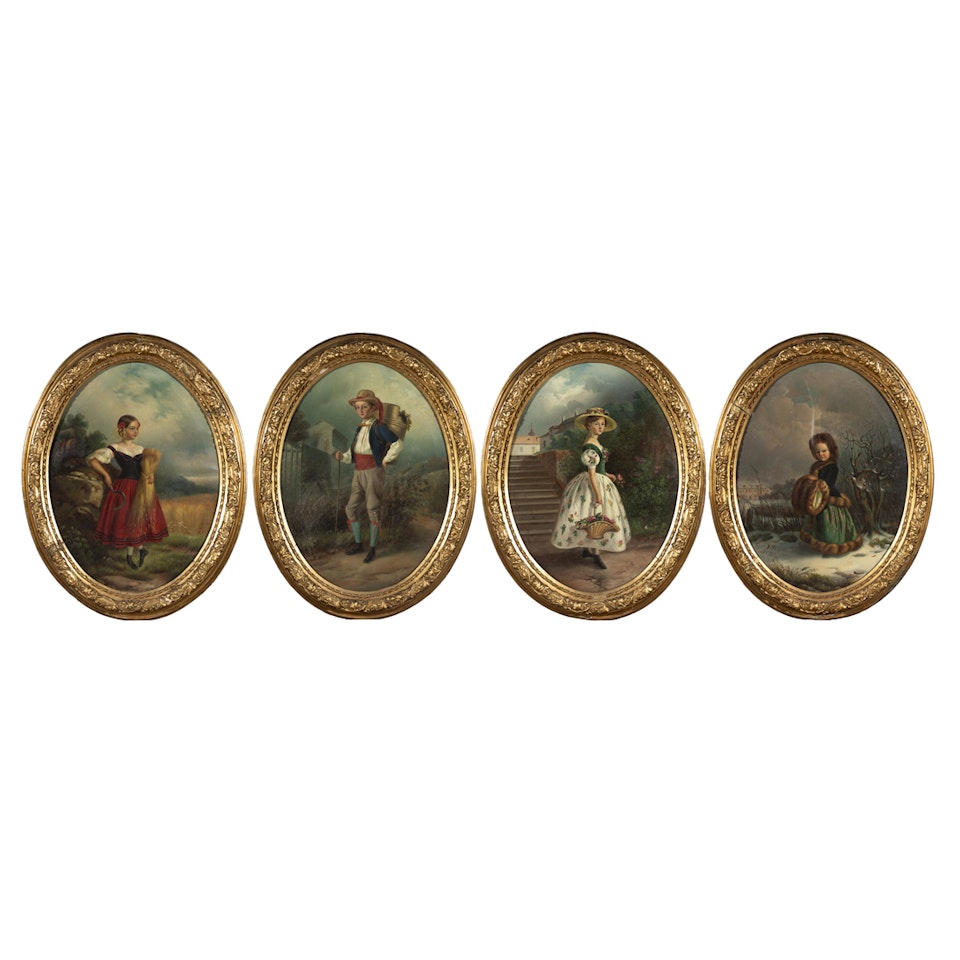 Child Allegories of the Seasons by Continental School