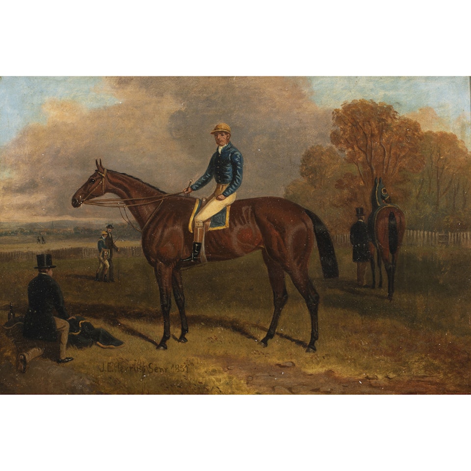 Untitled (Jockey on Race Horse) by John Frederick Herring