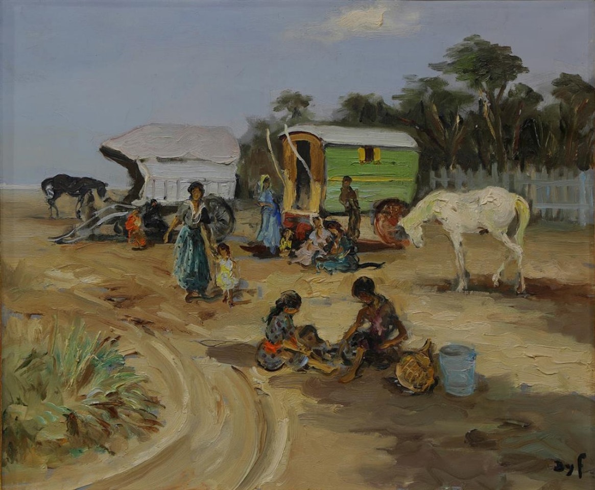 Campement des Bohemiens by Marcel Dyf