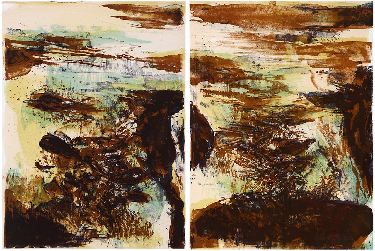 Composition plates by Zao Wou-Ki