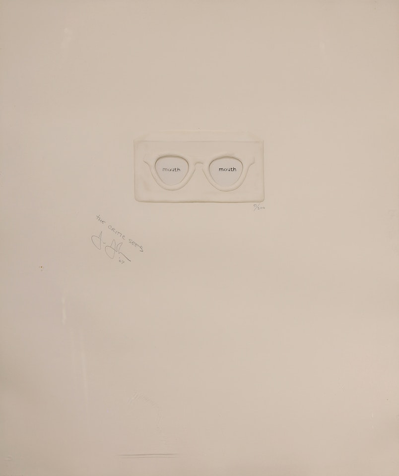 "The Critic Sees, from Ten from Leo Castelli" by Jasper Johns