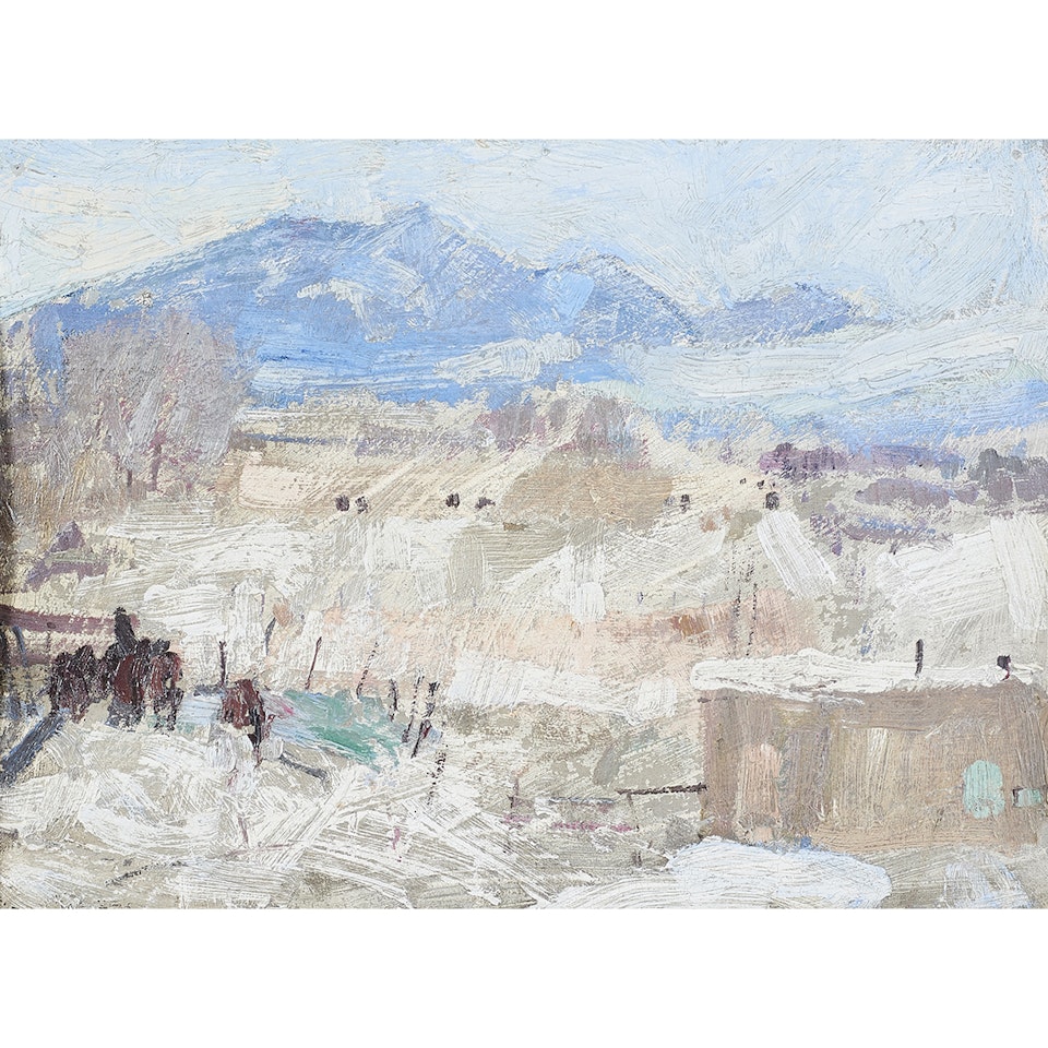 Mountain Scene by Leon Gaspard