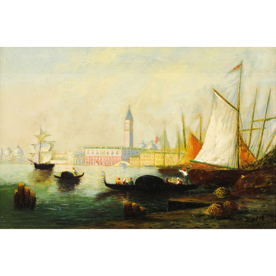View of Venice by Félix Ziem