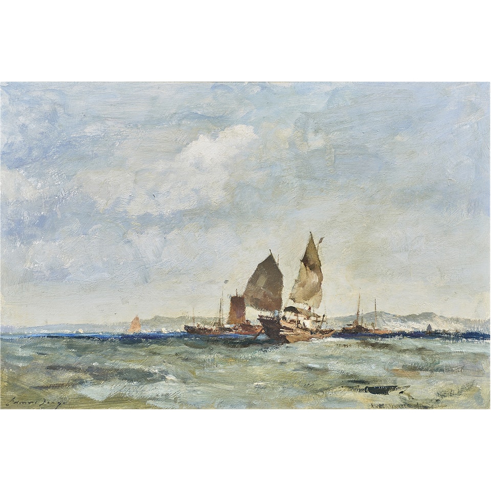 "The Squall, Hong Kong Harbor" by Edward Seago