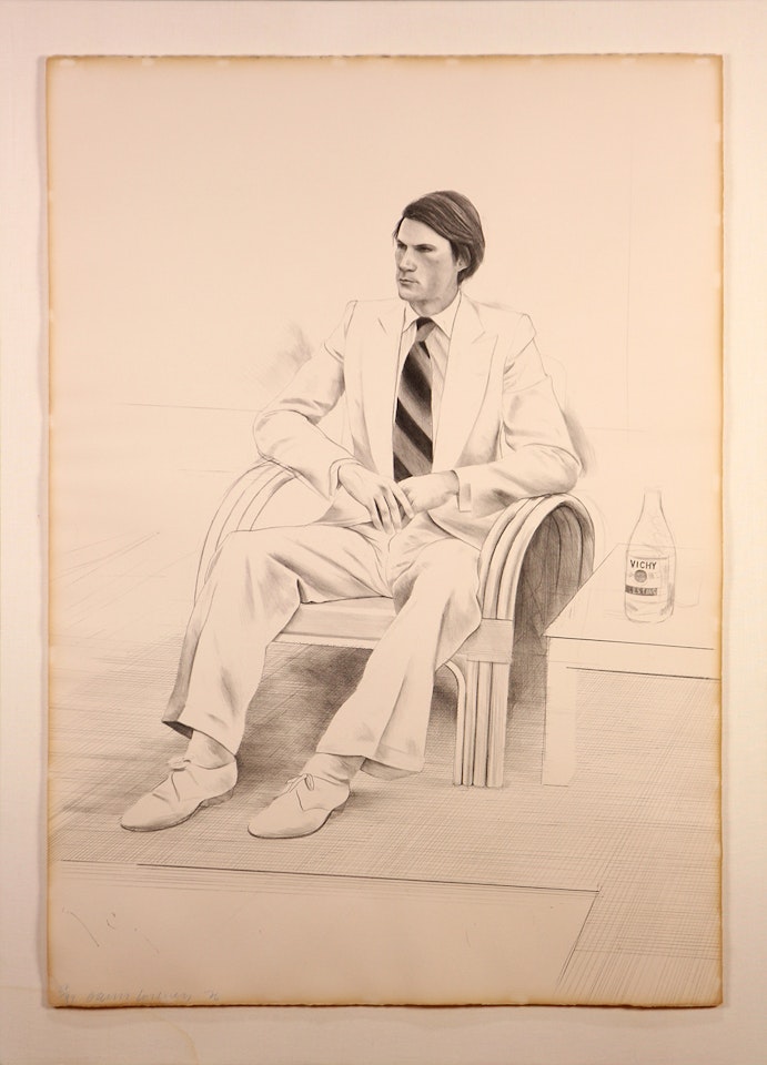 "Joe McDonald, from: Friends" by David Hockney