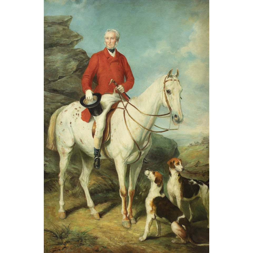 Untitled (Huntsman and Hounds) by Heywood Hardy