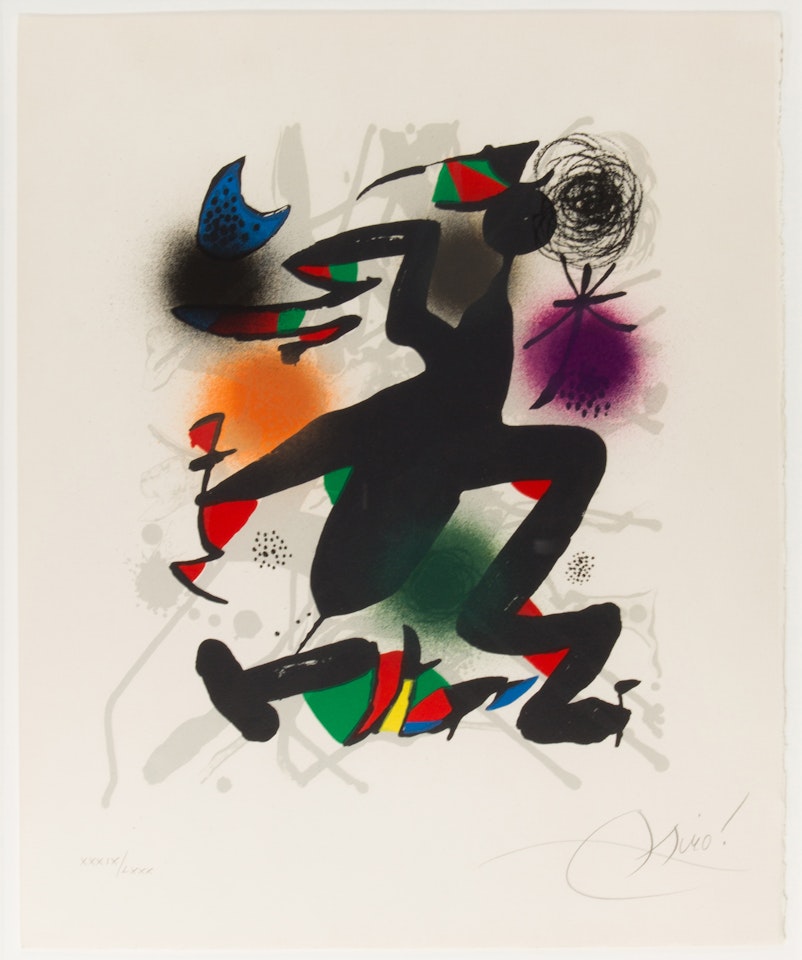 "Lithograph III, plate IV" by Joan Miró