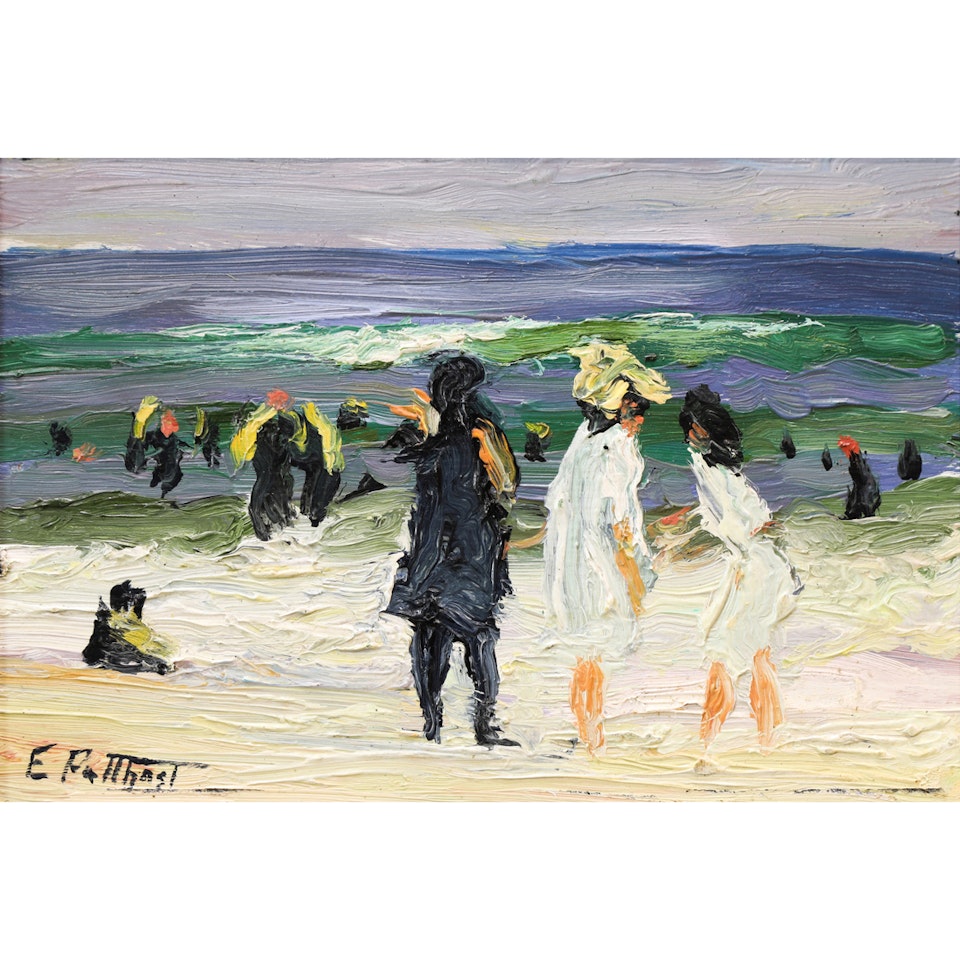 Untitled (Figures on a Beach) by Edward Henry Potthast