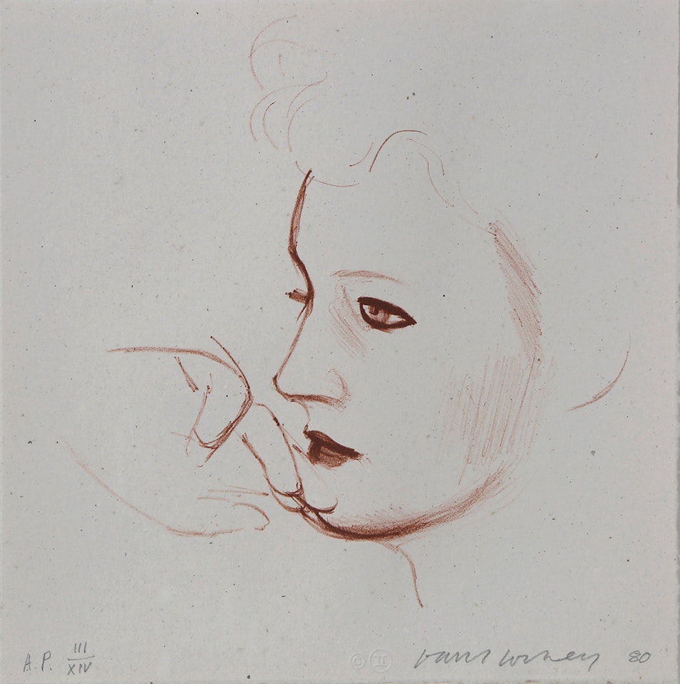 "Celia Looks" by David Hockney