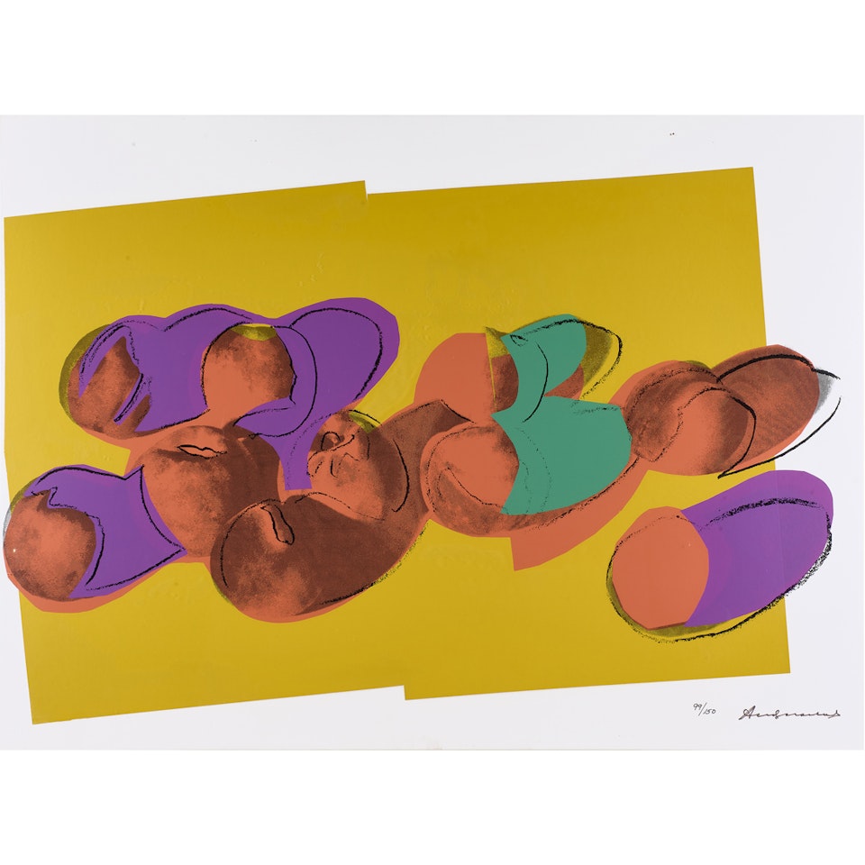 Space Fruits (Peaches) by Andy Warhol