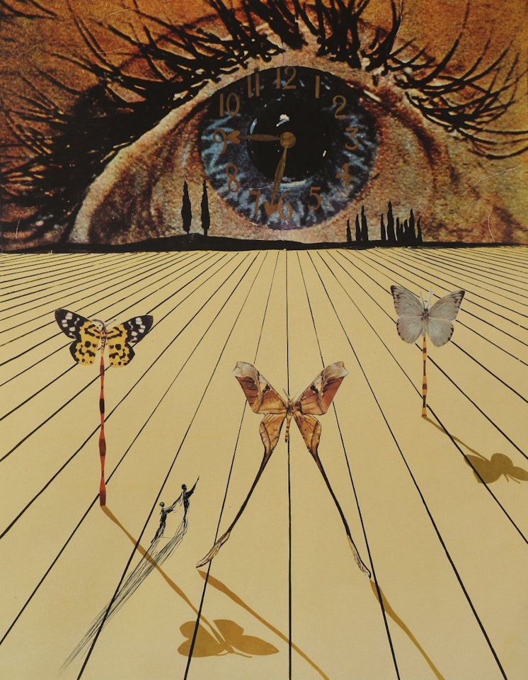 "The Eye of Surrealist Time (Les yeux du temps Surrealiste)," from the Memories of Surrealism Suite by Salvador Dali