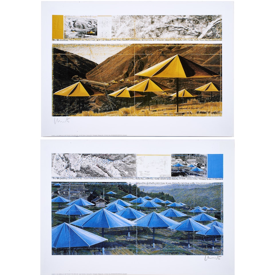 "The Umbrellas (Joint Project for Japan and USA)" by Christo