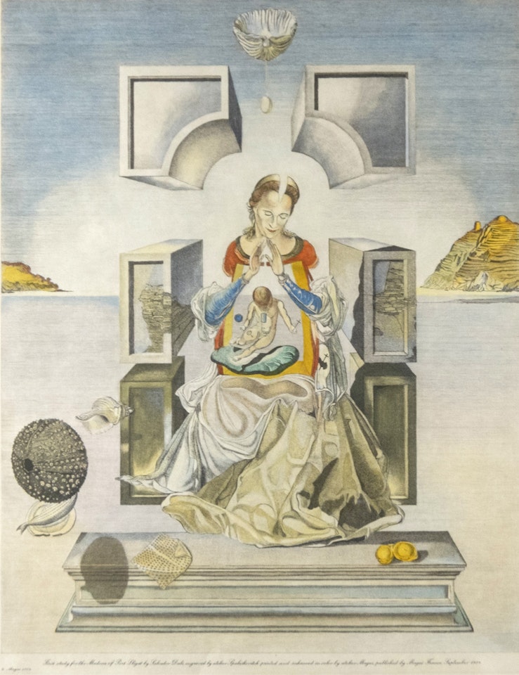 "First Study for Madonna of Port Lligat" by Salvador Dali