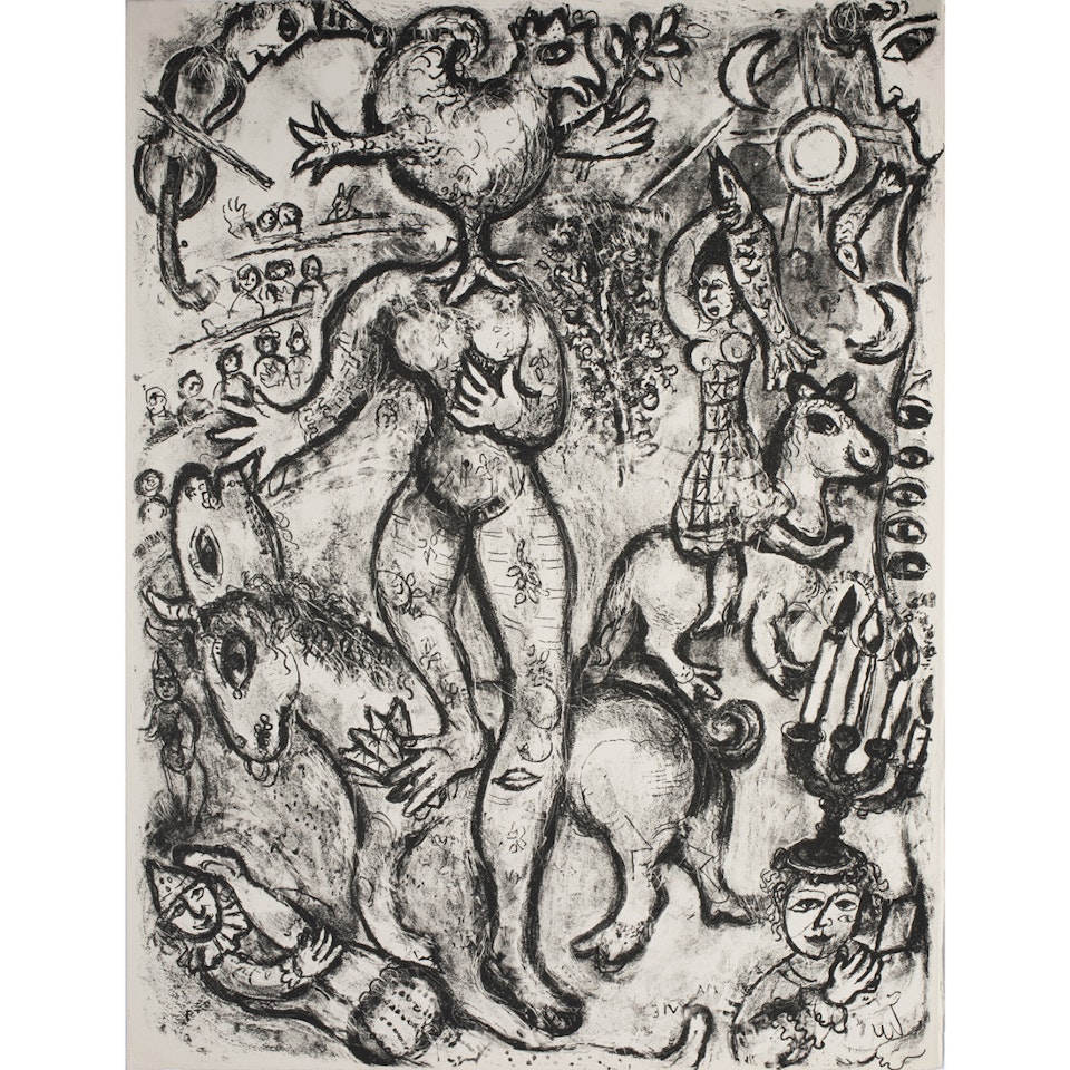 Untitled from "Le Cirque" by Marc Chagall
