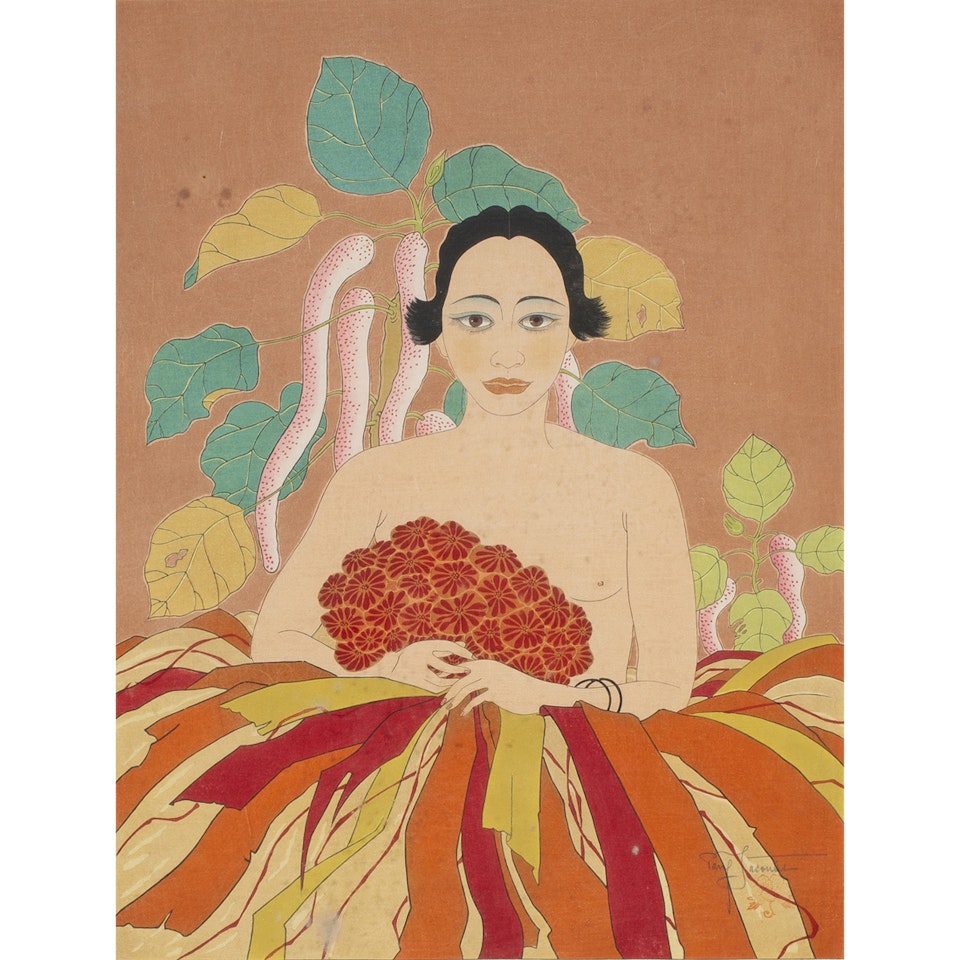 "La Fille du Chef" by Paul Jacoulet