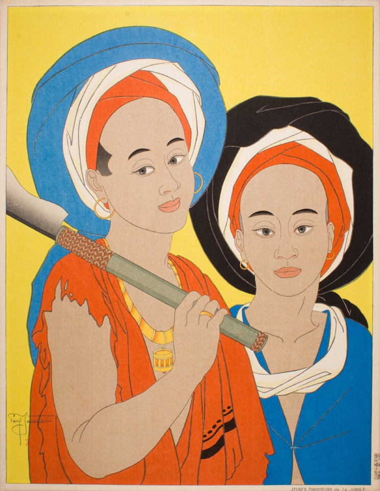 "Jeunes Chasseurs de la Jungle" by Paul Jacoulet
